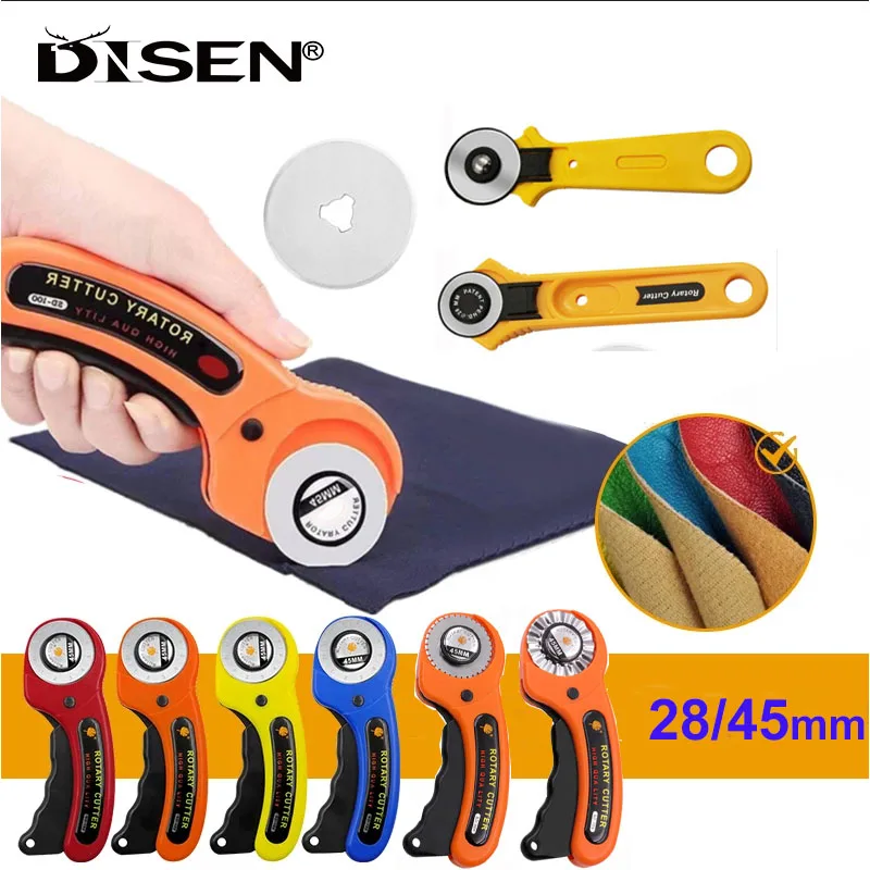 Rotary Cutter + 1pc 45mm Blade Sewing Fabric Cutting Leather Craft DIY CS