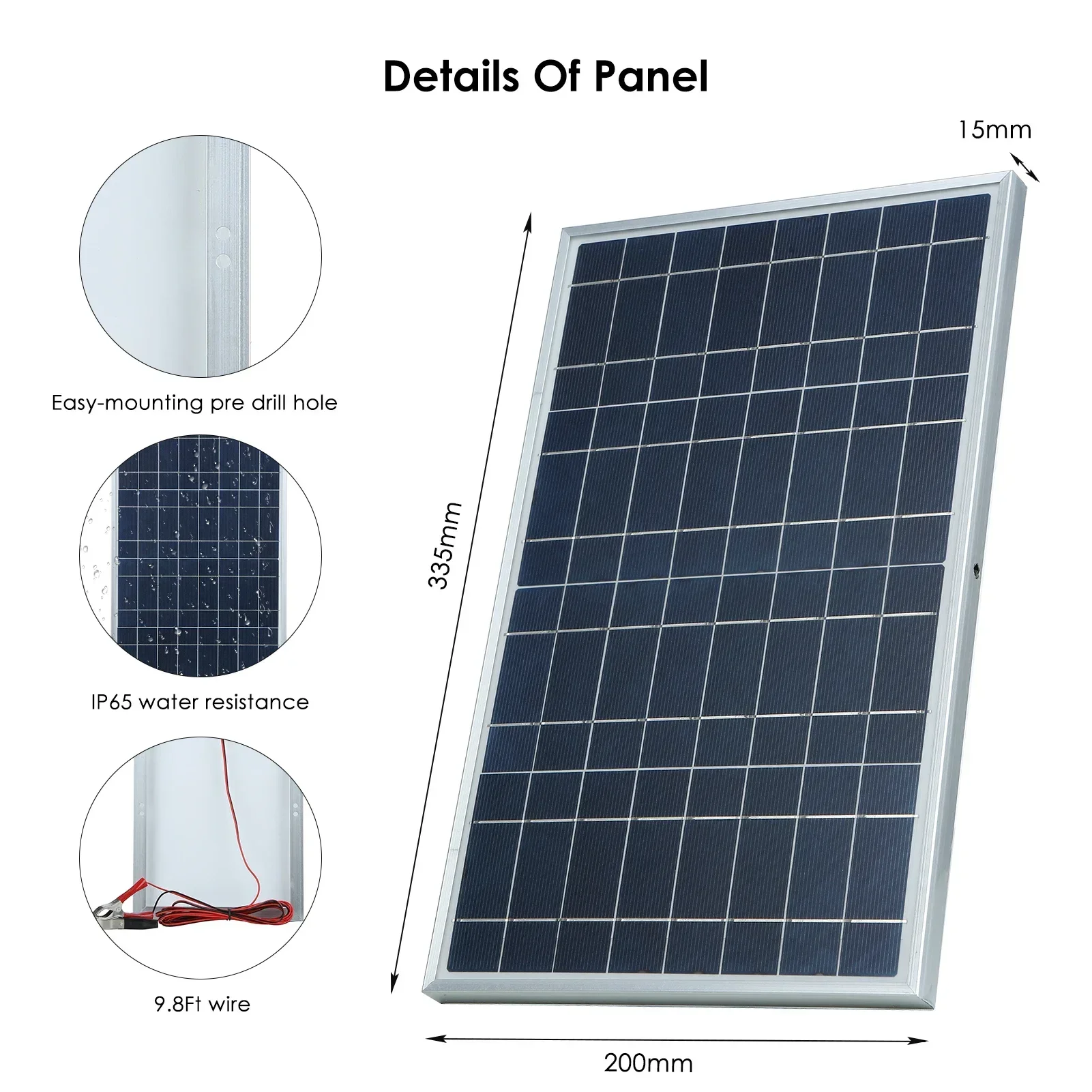 Kit pannello solare 300W/600W pannello solare 12V 100A Controller Power caricabatteria solare portatile per camper Mobile da campeggio all'aperto