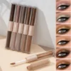 2 In 1 Stick Pearly Matte Eyeshadow Cream Smooth Nude Eye Makeup Liquid Contour Shadow Stick Waterproof Shimmer High Light Pen 1