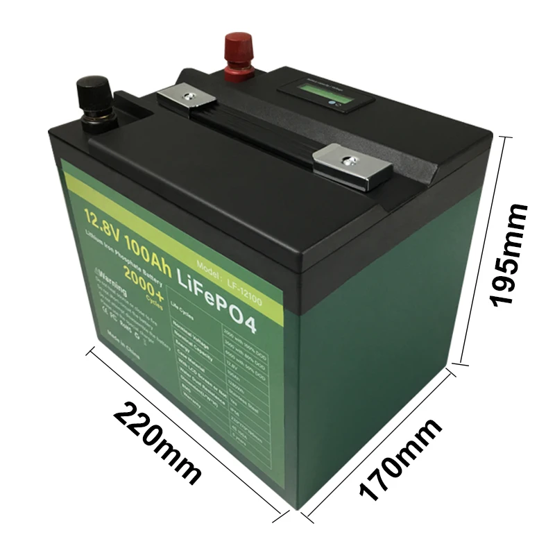 리튬 이온 배터리, 12V, 100Ah, Lifepo4, 자동차, 타이탄산 염, 농업 분무기 펌프, 철 인산염 자동차 충전기, Lto