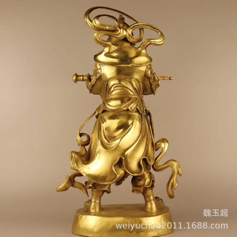Wholesale Pure Copper Weituo Bodhisattva Statue Weituo Buddha Ornament Guardian Kala Weituo God Statue for Home Use in Buddhist 4