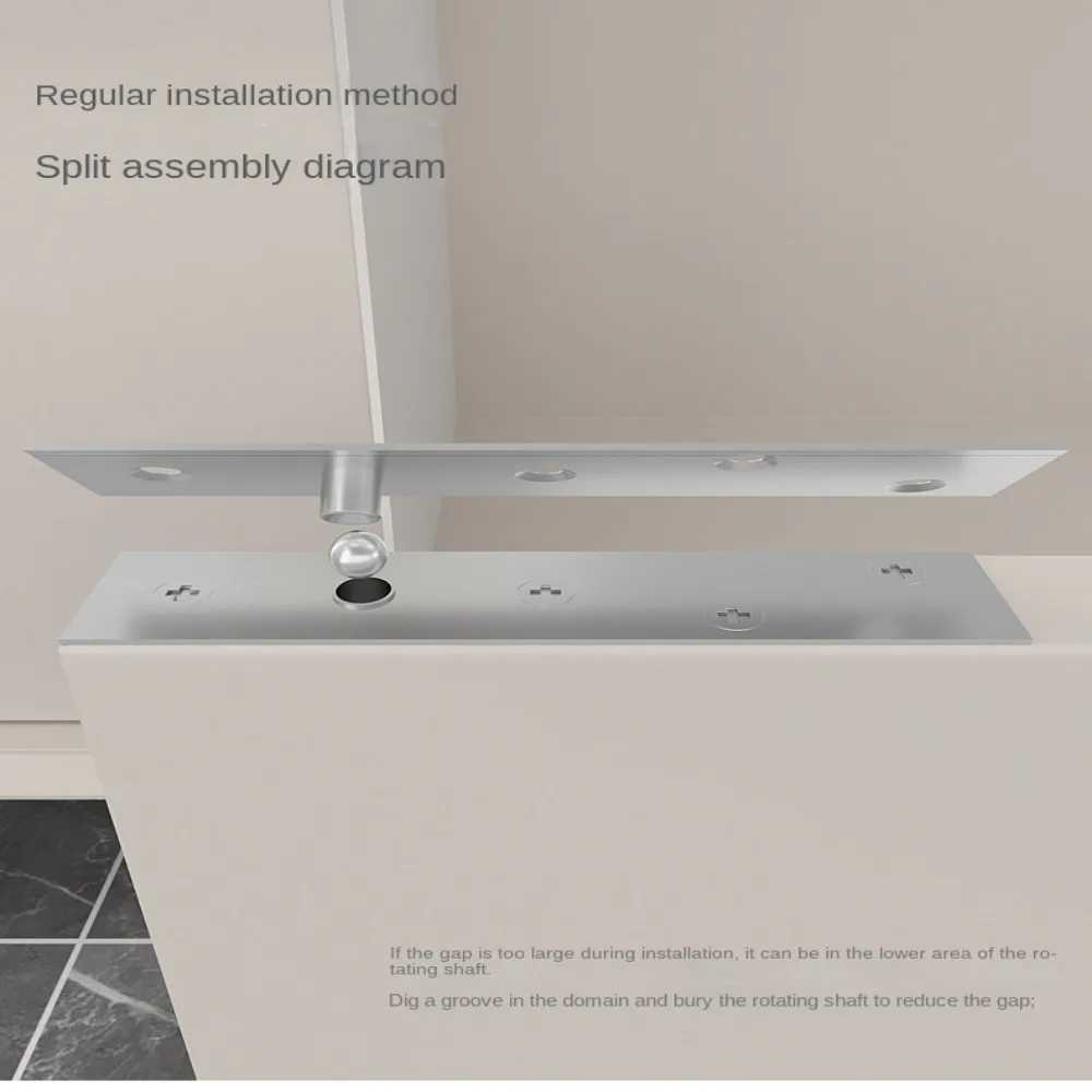 Description Picture 6 of itemStainless Steel Rotating Door Hinge Door Accessories Hardware Supplies Up and Down Location Shaft Positioning Door Shaft
