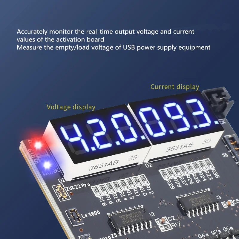 Mobile Phone Battery Board MECHANIC BA27 Activation Board for Phone 5G-13ProMax Android with LED Digital Display Circuit Board Charging Tester