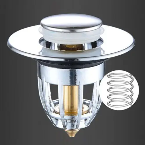 Universal Wash Basin Core Bounce Drainage Filter Pop-Up Bathroom Sink Plug 1Pc bathroom accessories,bathroom sink plug