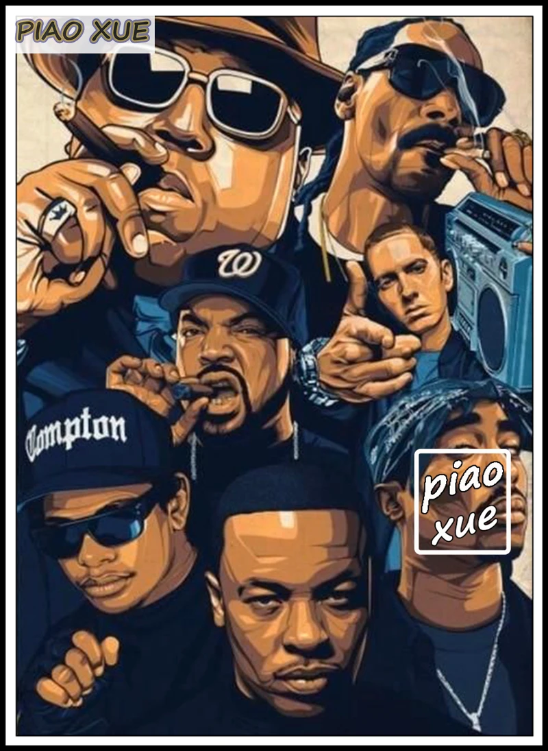 Tupac Shakur-ダイヤモンド絵画アートクロスステッチ,west海岸,ヒップ