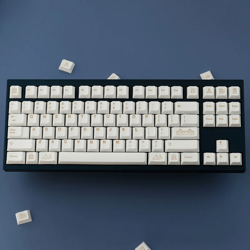 Conjunto Gmk Minimall Civilizações Keycaps Pbt Tintura Subbed Chave Tampões Cherry Perfil Keycap com Iso Entrar 6u 6.5u 7u Barra de Espaço 1