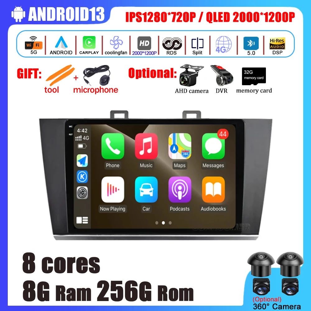 

Android 13 For Subaru Outback Legacy 2015--2018 auto accessories multimedia video player car navigation stereo GPS Din No 2Din