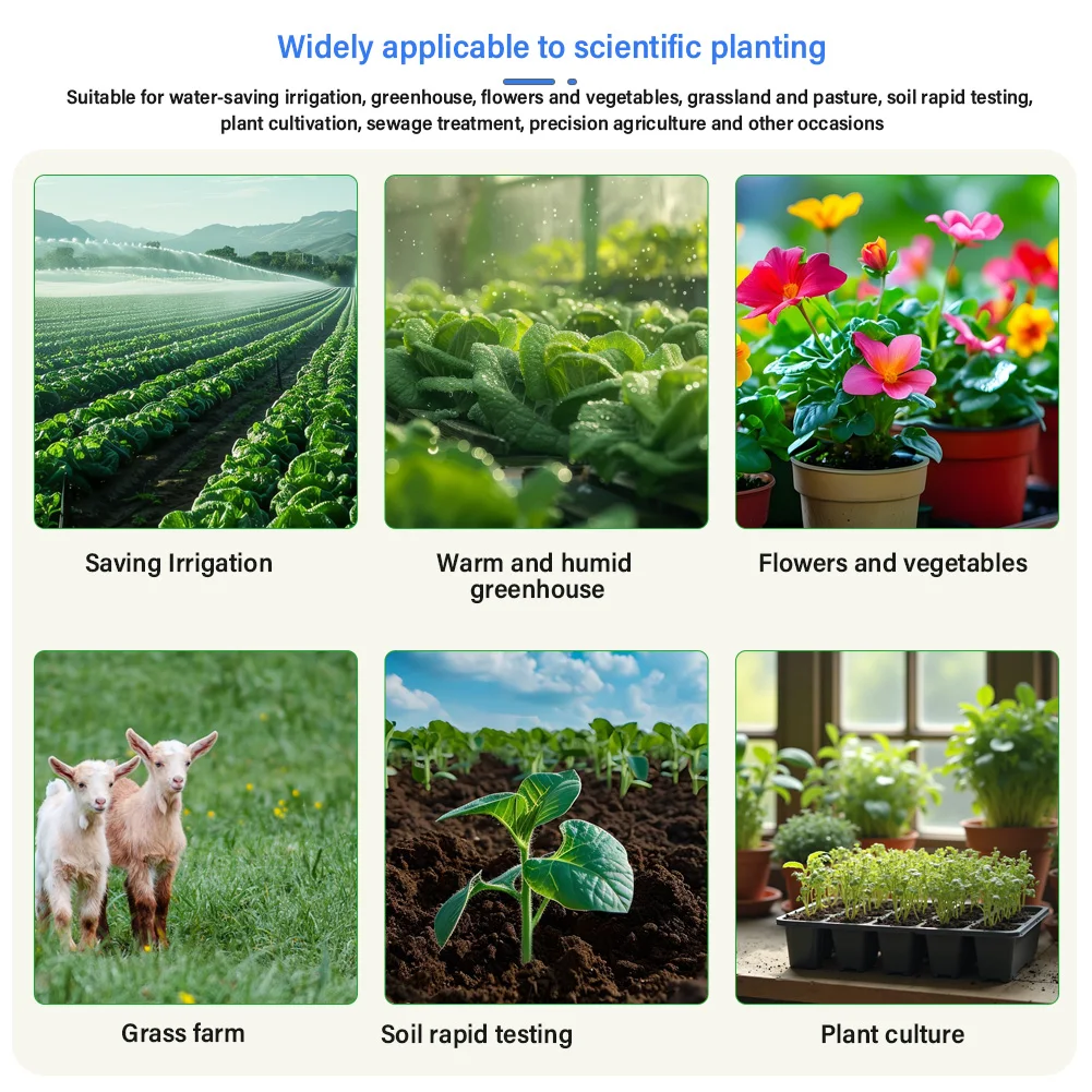 Soil Multi-Parameter Sensor RS485 8-in-1 pH EC Moisture Temperature Salinity NPK