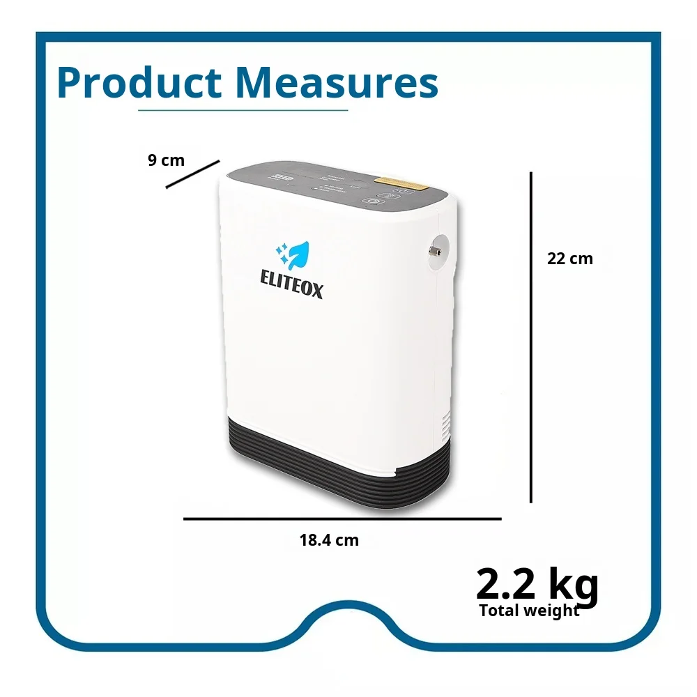 1-5 Liter Portable Oxygen Concentrator Generator For Home Travel Design 93% Purity Small With Battery Machine