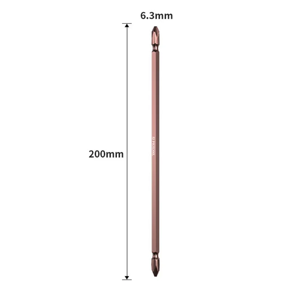 Ph2 Electric Screwdriver Bit 1pc Alloy Steel Double Head Cross