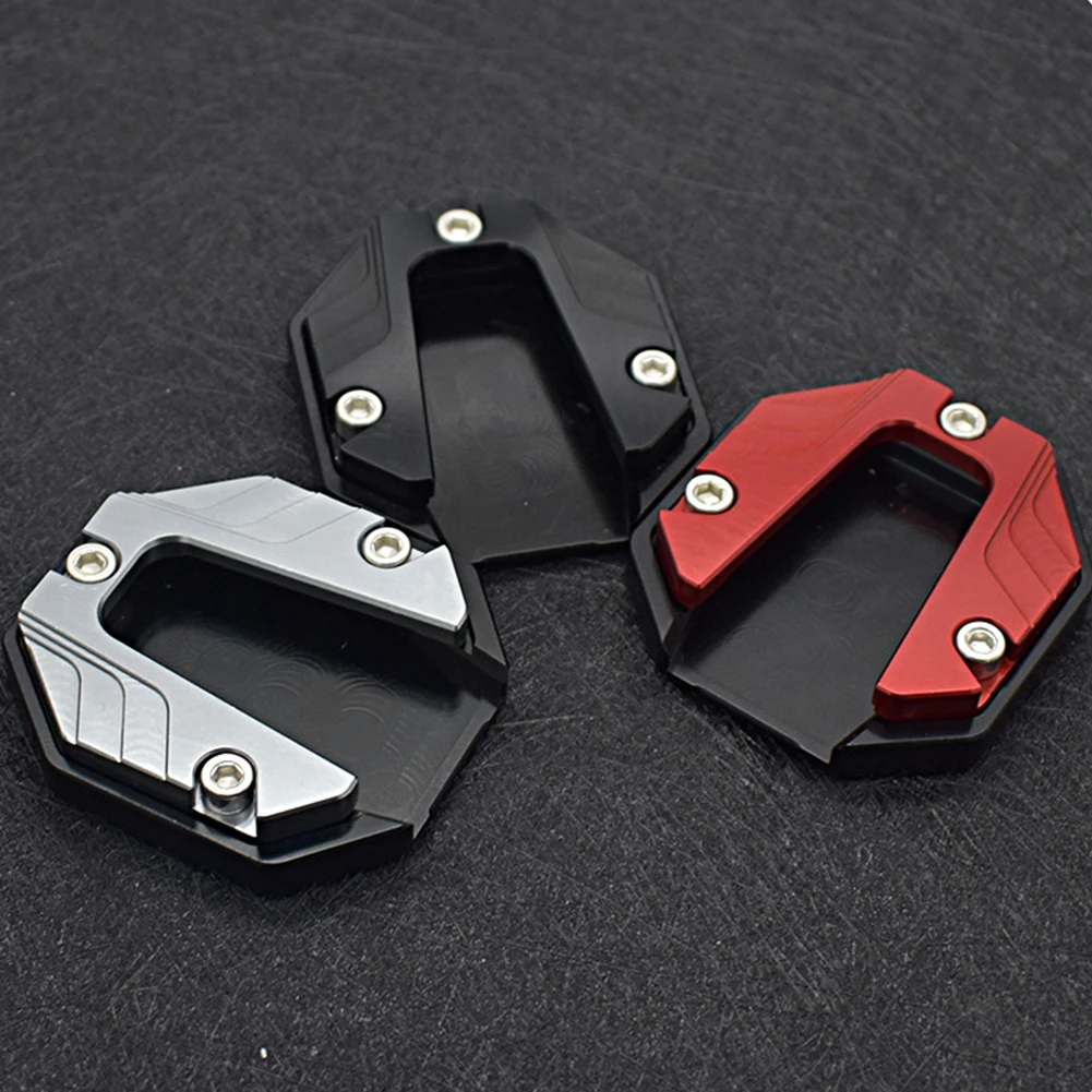 Aluminum Alloy Motorcycle Bike Kickstand Extender Foot Side Stand Extension Foot Pad Support Plate Motorbike Accessories motorcycle kickstand extender