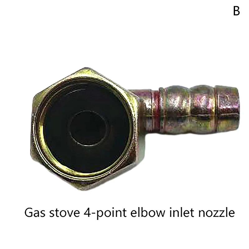 1pc Brass Hose Fitting 11mm 19mm Gas Cooker Universal Joint Hose Connection Internal Thread Intake Elbow Screw Connector Coupler