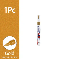 Colorful Waterproof Permanent Paint Markers (1pc gold)