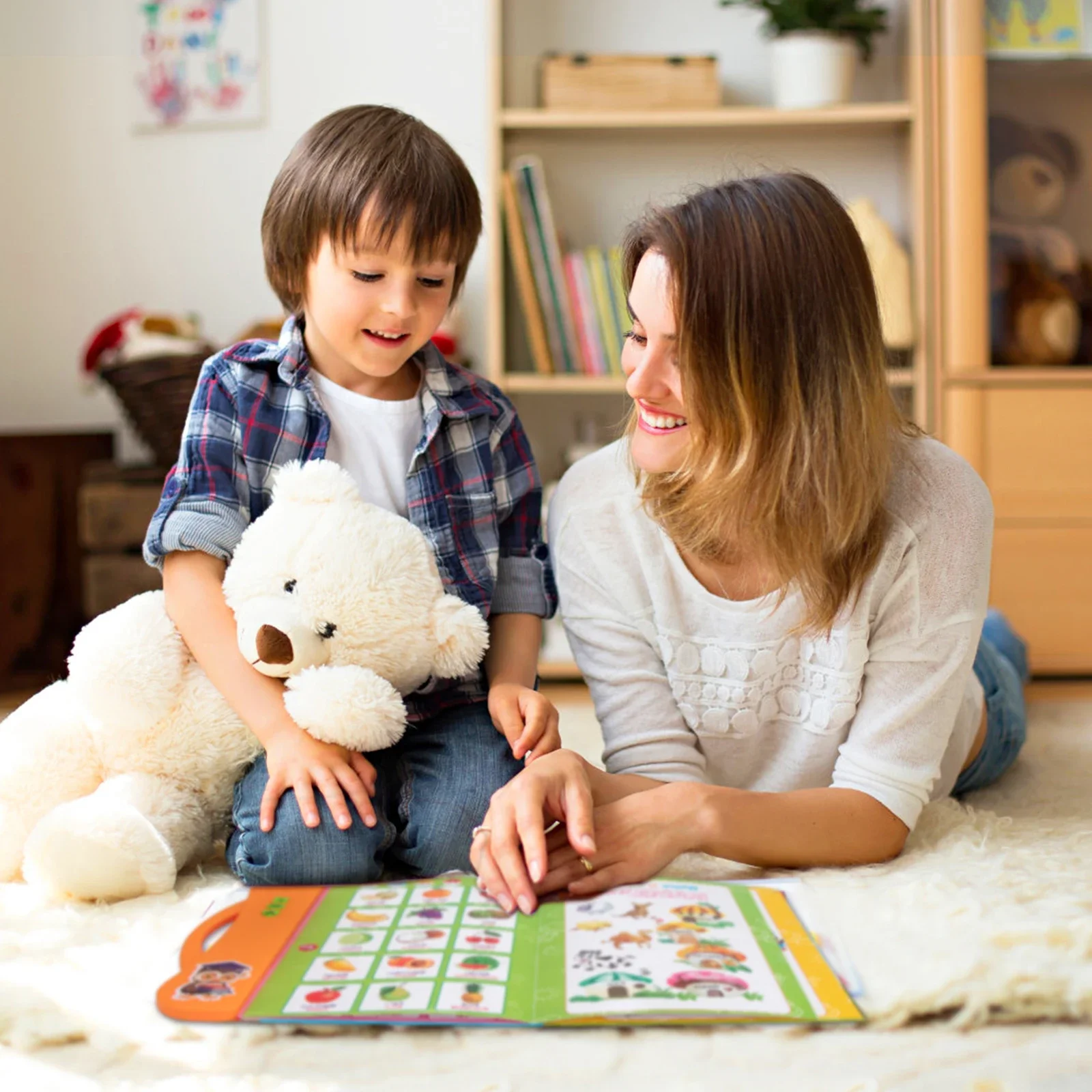 English Spanish Language Reading Book Multifunction Reading Machine Learning for Kid Early Education E-Book Teaching Toys Gifts 5