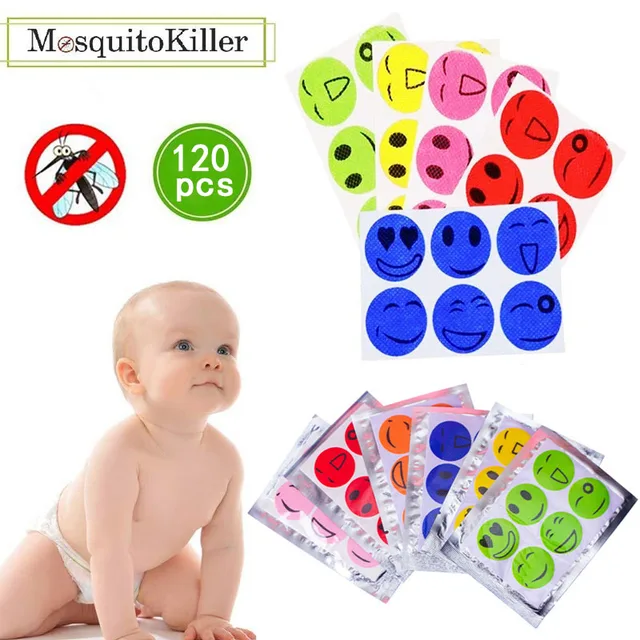 120Db Szúnyogmatricák Diy Szúnyogriasztó Foltok Kültéri Kemping Utazási Utazás Anti Szériaellenes Rajzfilm Mosolygós Arc Meghajtó Repelle