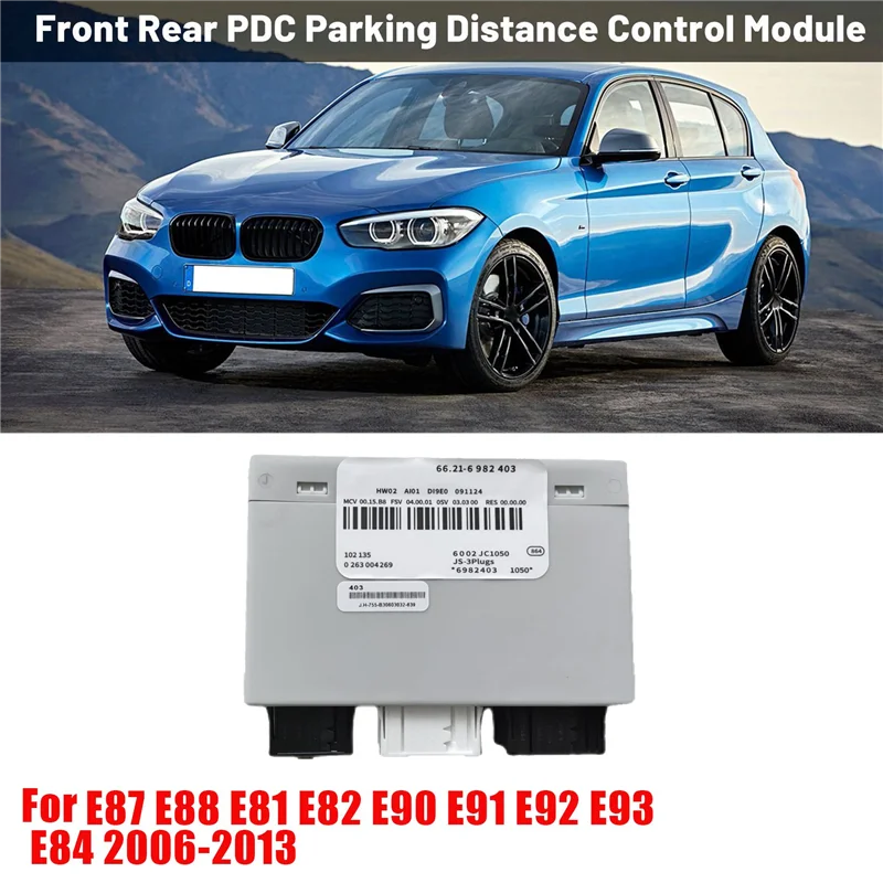 VC-Innovative-66216982403 자동차 PDC 후방 주차 거리 제어 장치 모듈 BMW E87 E88 E81 E82 E90 E91 E92 E93 E84 2006-201용