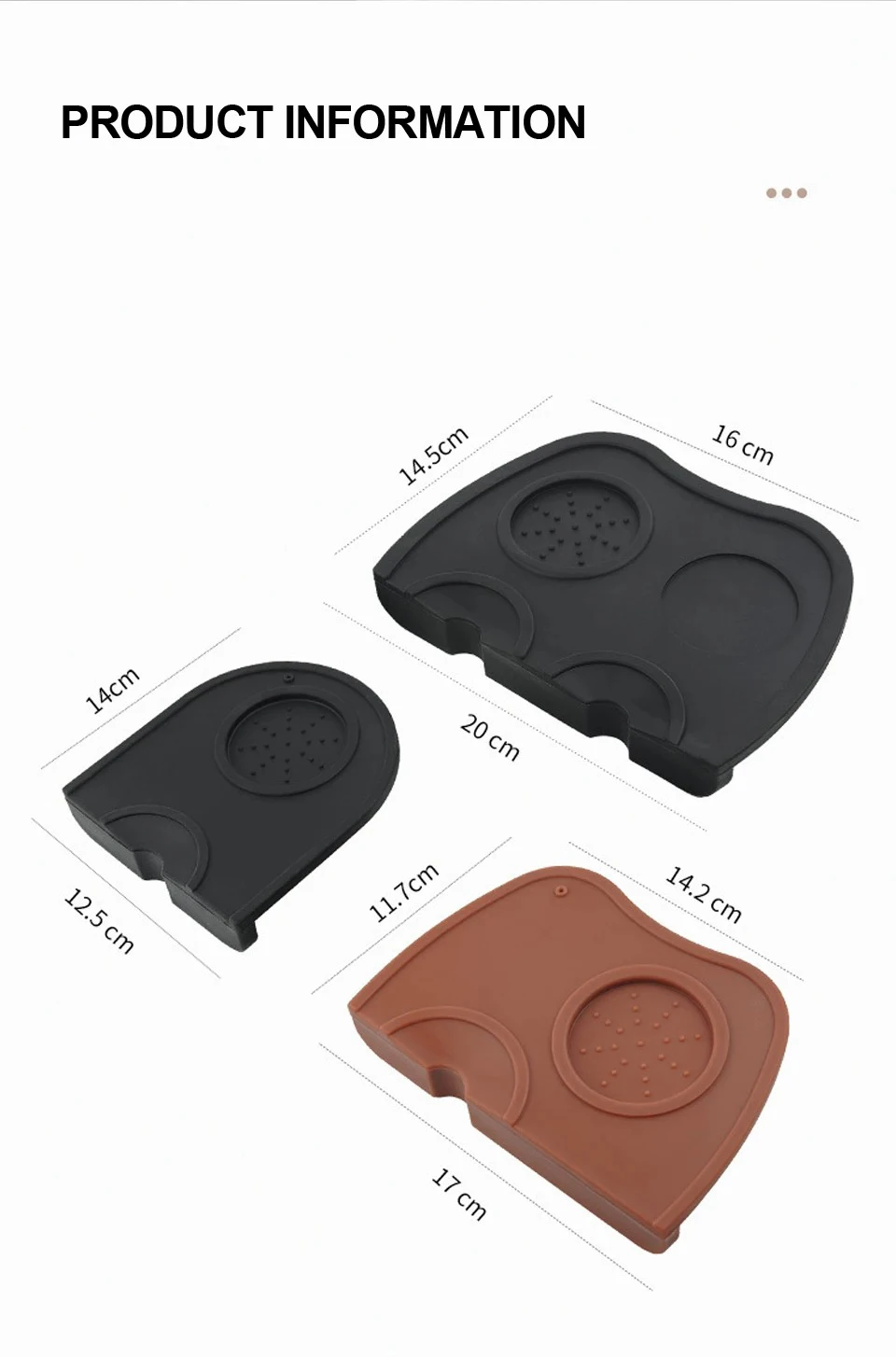 Description Picture 5 of itemCoffee Tamper Mat Coffeeware Manual Coffee Silicone Pad Tamping Mat Barista Coffee Espresso Tampering Holder Corner Mat Pad