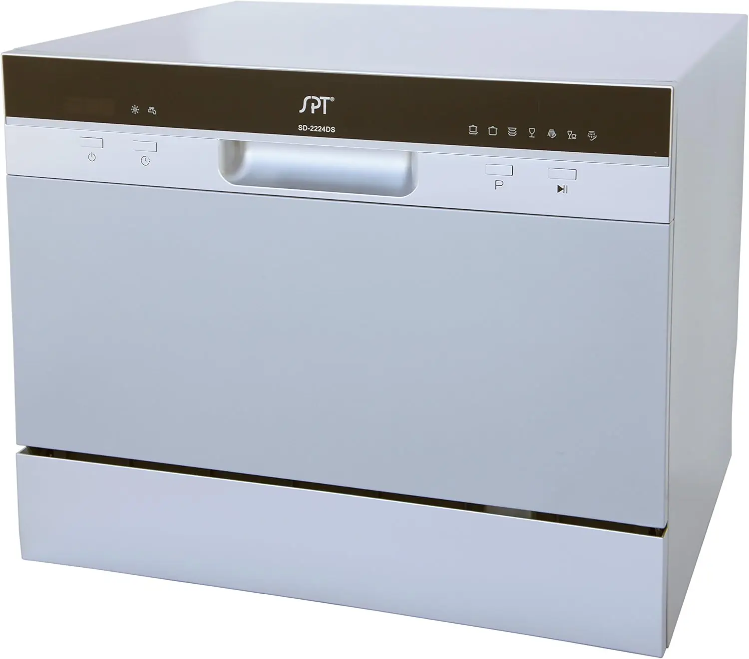 SD-2224DS ENERGY STAR Compact Countertop Dishwasher with Delay Start-Portable Dishwasher with Stainless Steel Interior