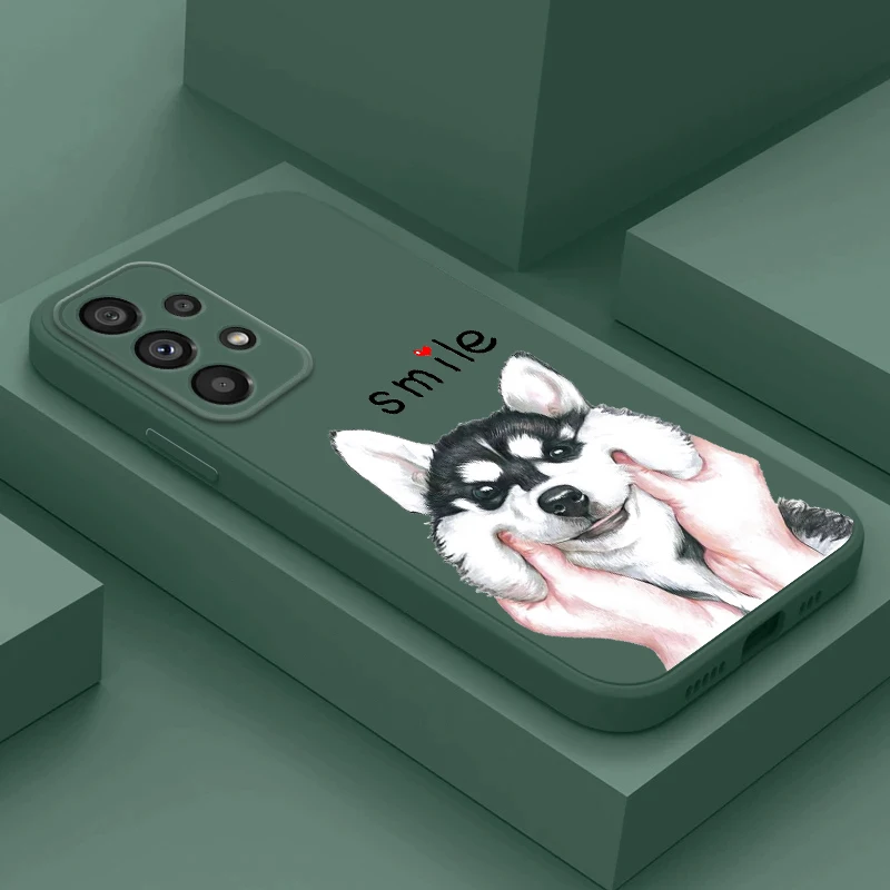 Custodia Per Samsung Galaxy F14 5G Note 20 10 Plus Cover Posteriore Per Telefono Ultra F13 Soft Silicon Smile Hutchison Dog