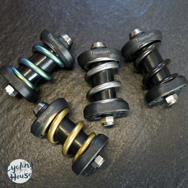 Unionjack Bicicletta Pieghevole Conversione A Cline T Pline Ammortizzatore A Molla In Titanio Con Vite In Titanio 59G Per Parti Di Bici Brompton