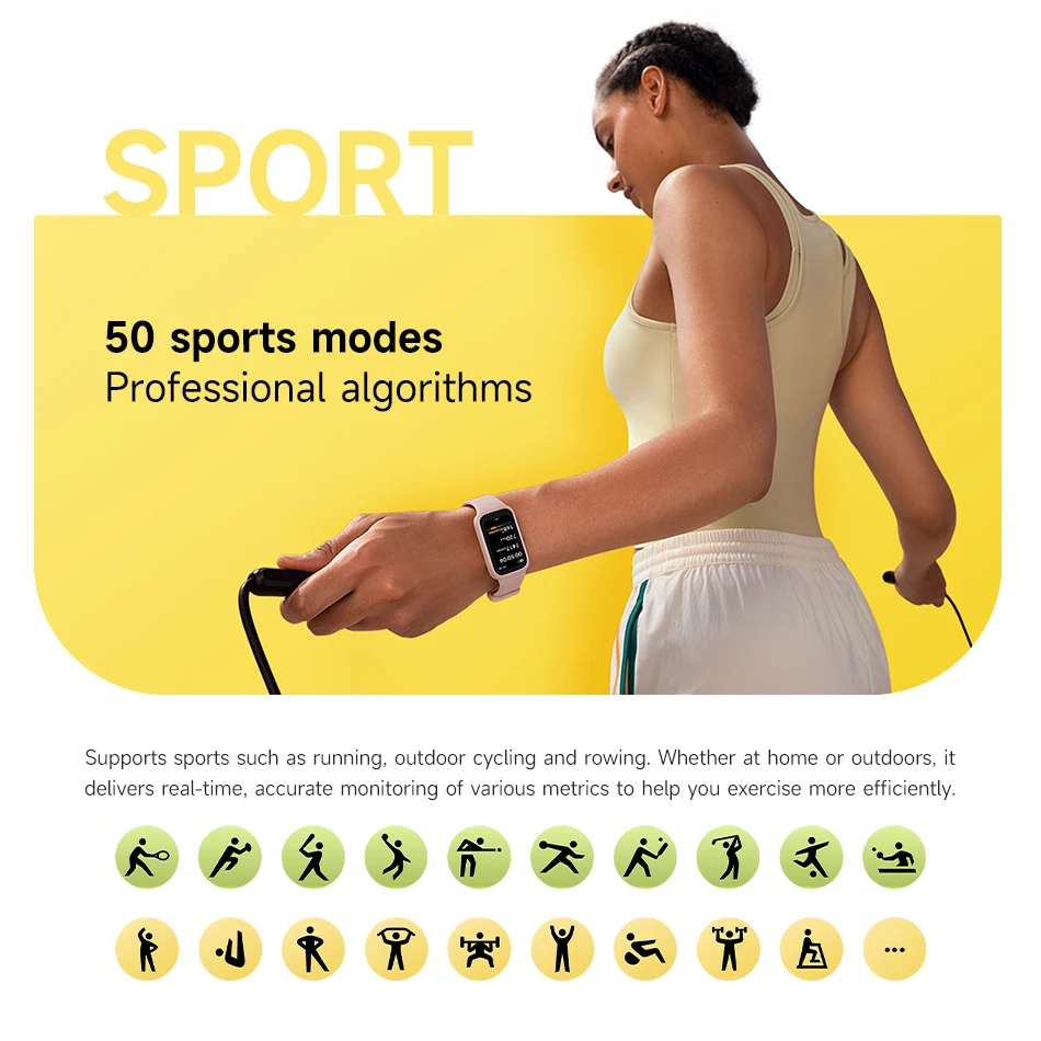 Smart Bracelet Global Version Xiaomi Smart Band 9 Active 1.47'' Display 18 Days Battery Life Health Monitoring 5ATM Sports Bracelet Mi Fitness smart bracelet
