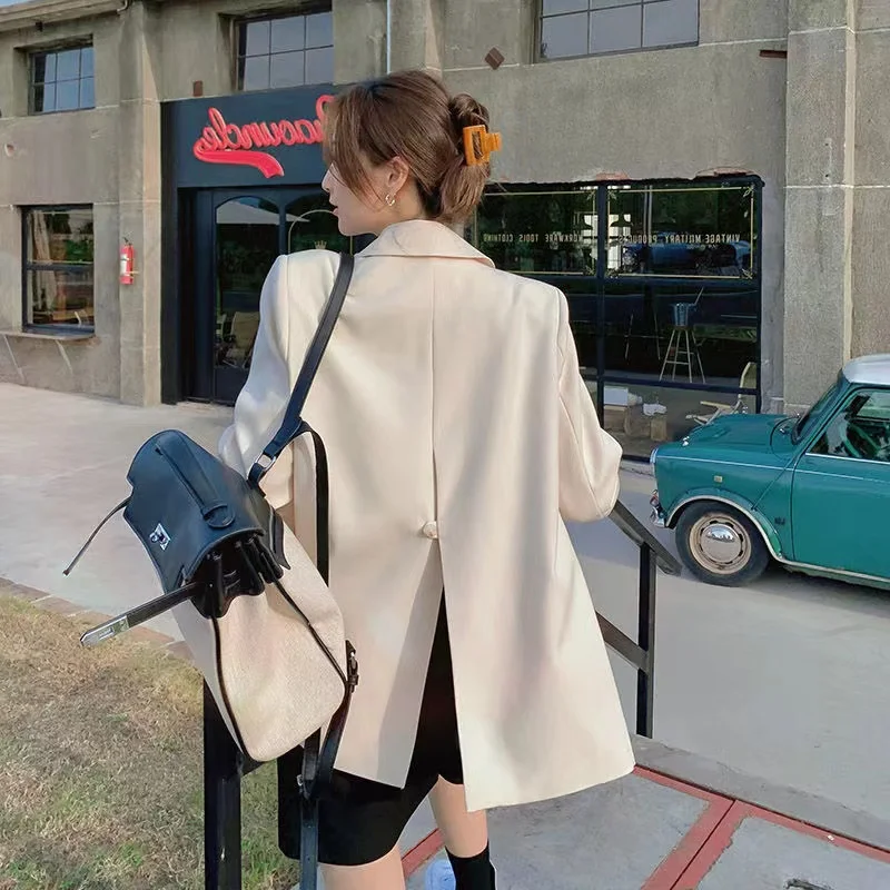 

High Sense Fashion Fried Street Women Suit Coat 2024 Spring and Autumn New Temperament Jacet Design Sense Niche Lady Blazer Top