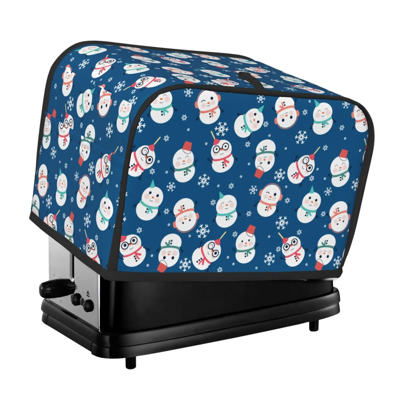 Baxinh Snowman Print Toaster Cover - 2 Slice Dust Protector With Handle - View #4