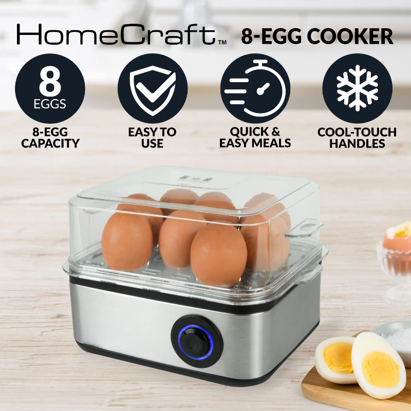 

HCECS8SS 8-Egg Cooker with Buzzer