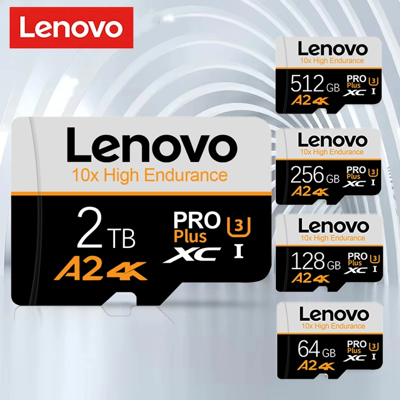 Lenovo Memory Card 2TB 1TB Class10 A2 Micro TF SD Card 128GB 256GB 512GB Cartao De Memoria SD For Camera Nintendo Switch Memory Card