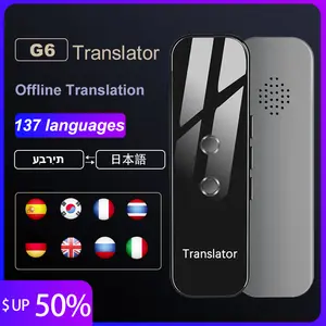 Портативный переводчик HGDO, 137 языков, умный мгновенный голосовой текст, приложение для фотографирования, переводки, изучение языка, путешес...