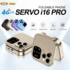 SERVO i16 Pro 4G LTE Mini Flip Mobile Phone Dual SIM Standby Call Recording Speed Dial FM Radio Blacklist Small Fold Cellphones