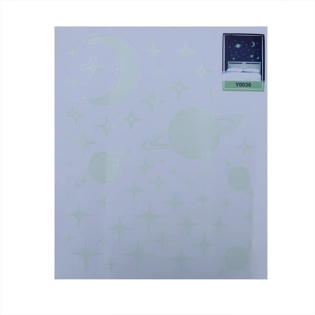 Glow in The Dark Wall Stickers Anti Static Planet Moon Wall Decals Waterproof Ceiling Stars Stickers for Kids Birthday Gifts