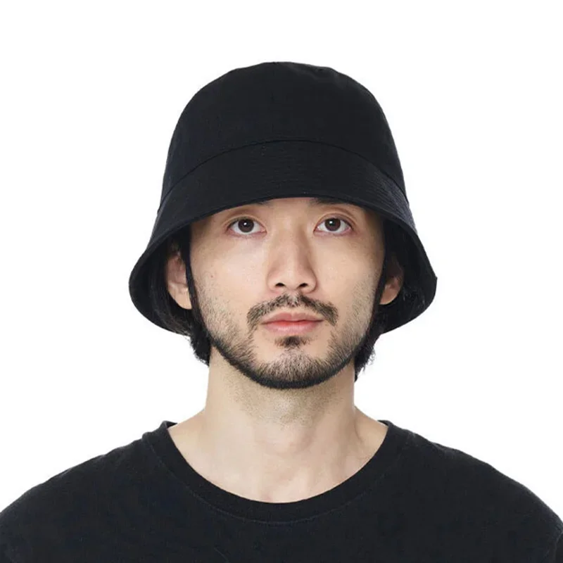 

Fashion Girly Overfit Round Bucket Hat Summer Ladies Daily Cotton Fisherman Cap Classic UV Sun Visor Panama Hat Male Travel Bob