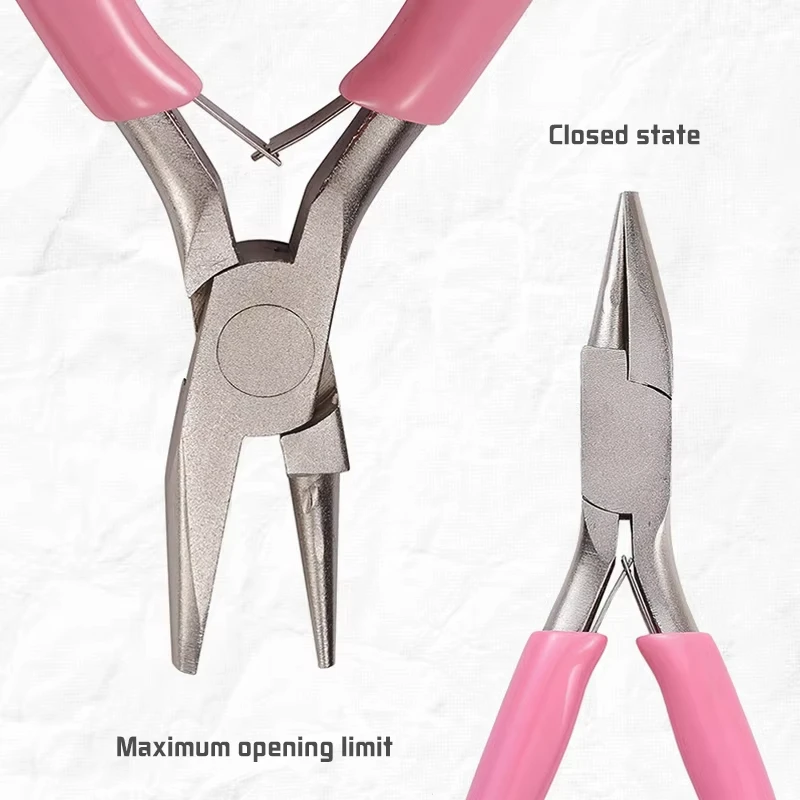Mini 5Inch Round Concave Pliers Wire Looping Precision For DIY Jewelry Making