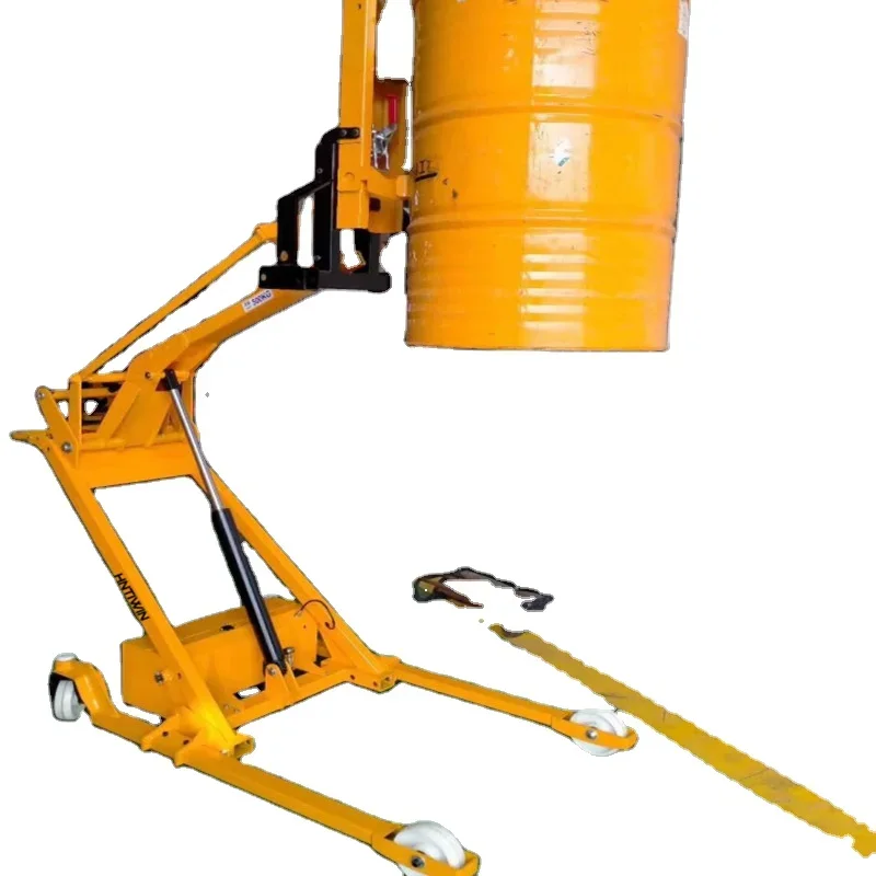 

500kg Semi-electric loading and unloading truck lifter for oil drum ,pallet