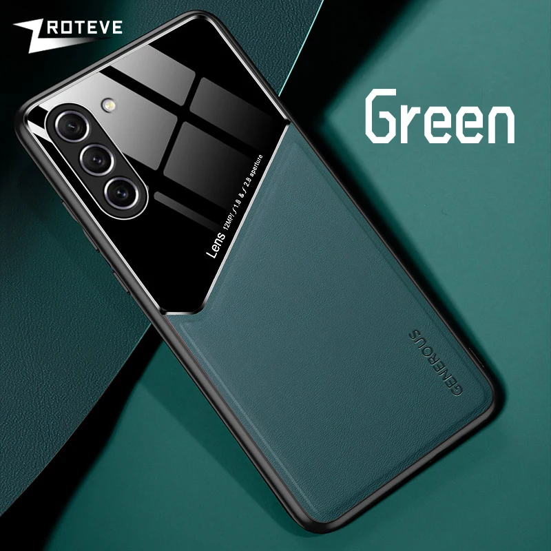 thumbnail image 1 of S24 Ultra Case Zroteve PU Leather Car Magnetic Hard PC Cover For Samsung Galaxy S24 Plus S23 FE S22 S21 S 24 23 22 Phone Cases, 1 of 5