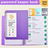 A6 MINI Size Spiral Password Keeper Book With Alphabetical Tabs Notebook Notepad Notebooks Writing Pads Office School Supplies 1