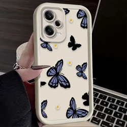 Blue and Purple Butterfly Smartphone Case Cover - Redmi A3 (A3X) (1)