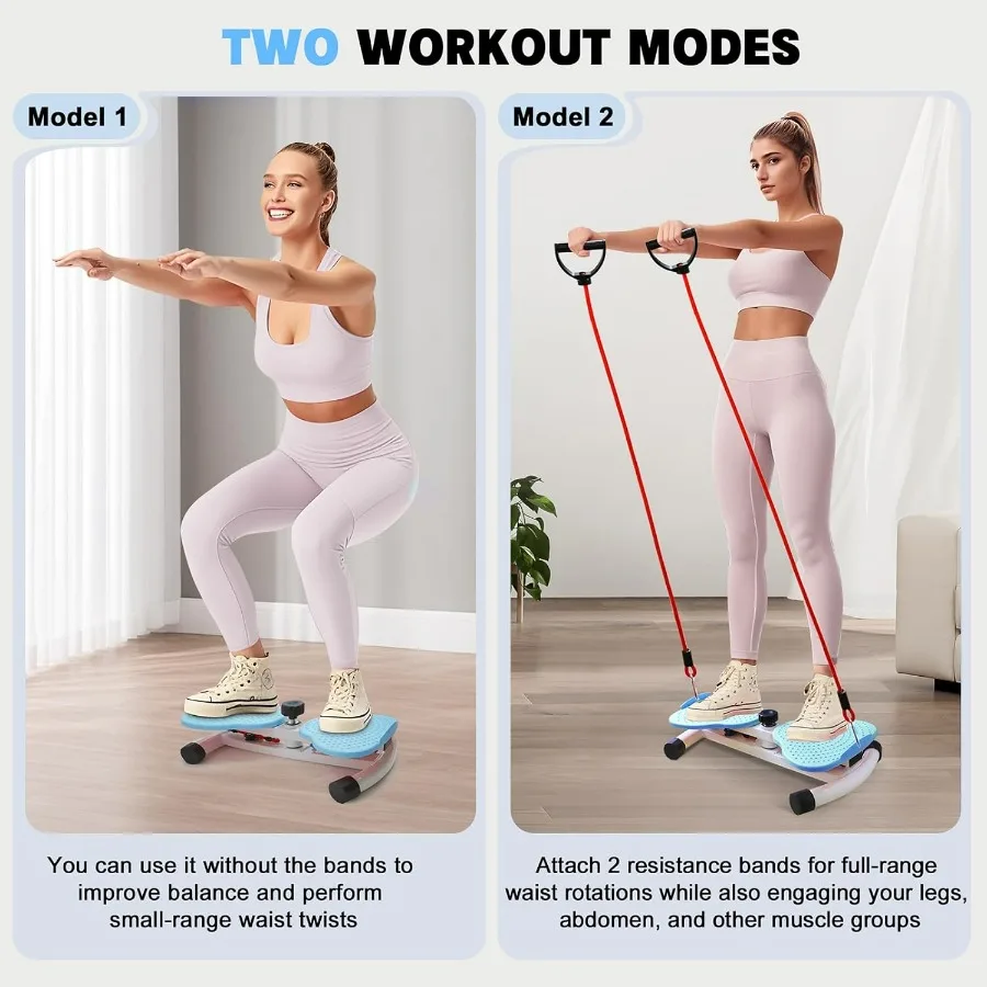 Waist Twisting Machine, Noiseless Ab Twist Board, 260 lbs Capacity, Twist Exercise Machine Home Gym Fitness Tool for Women Slim