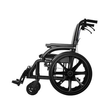 Sedia a rotelle leggera e portatile per anziani sedia a rotelle manuale per disabili