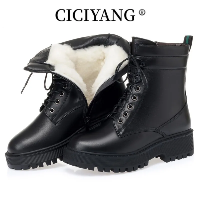 

CICIYANG Women Ankle Boots 2023 New British Style Women Motorcycle Boots Platform Boots High-heel Spring Booties For Women
