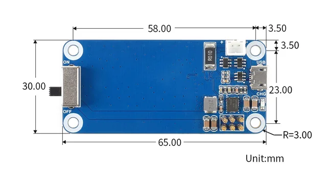 Waveshare UPS Hat Compatible with Raspberry Pi 5V Uninterruptible Power Supply Multi batt Protection Circuits Charge and Power Output at The Same Time