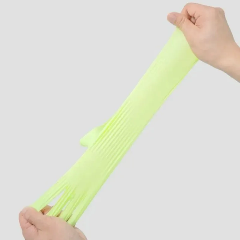 100 PCS Light Green Disposable Nitrile Gloves Used for Dishwashing Cleaning Hygiene Pet Bathing Hand Care with High Elasticity 4