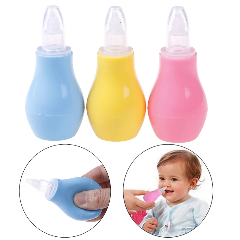 

Silicone Newborn Baby Children Nose Aspirator Toddler Nose Cleaner Infant Snot Vacuum Sucker Soft Tip Cleaner Baby Care
