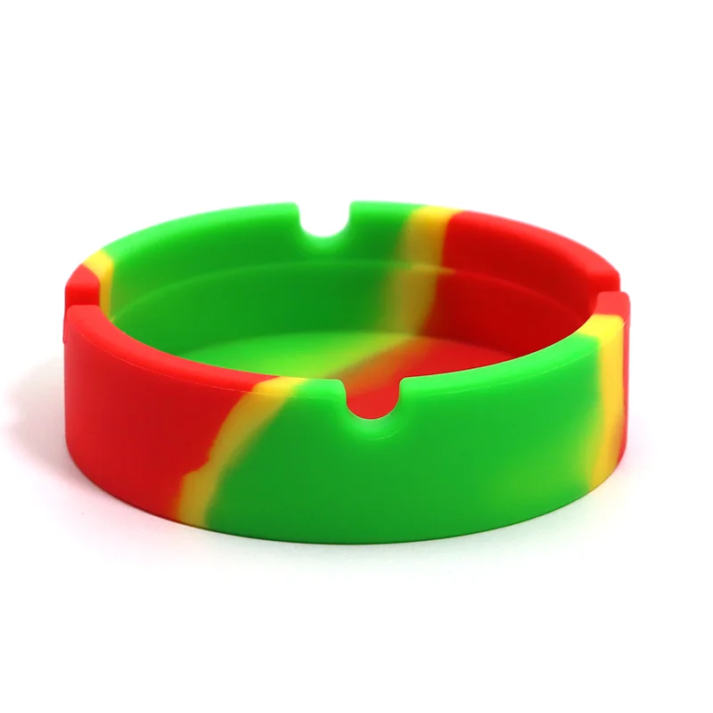 1pc Colorful Silicone Ashtray Tobacco Ashtray No Odor Man Gifts Home Room Living Room Office Decor