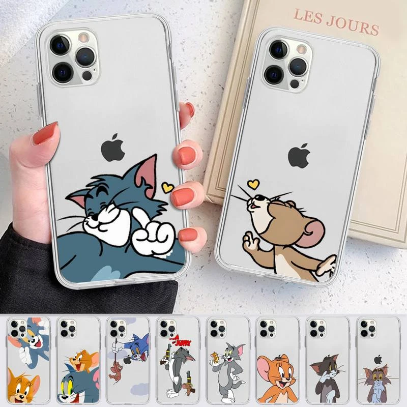 case iphone 13 pro max BANDAI Tom and Jerry Phone Case for iPhone 11 12 13 mini pro XS MAX 8 7 6 6S Plus X 5S SE 2020 XR clear case iphone 13 pro phone case