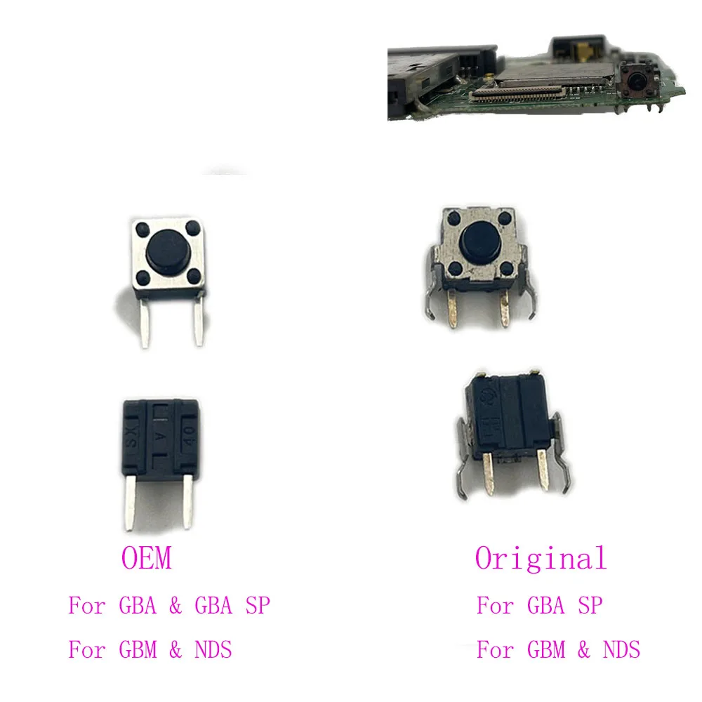 50PCS For GameBoy Advance SP Original & OEM Left Right Shoulder Trigger ...