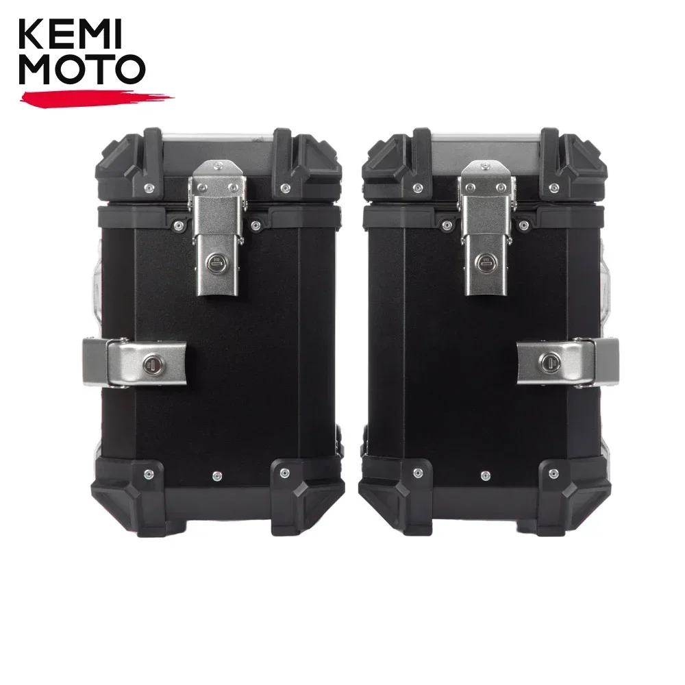 38L CRF1000L Universal Side Case Luggage Box For Honda Africa Twin CRF1100L ADV Motorcycle Right Side of Exhaust Aluminum Boxs motorcycle luggage bag
