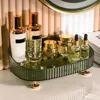 Makeup Perfume Organizer Desktop Storage Box Bathroom Dresser Vanity Tray for D Candle,Lotion Bottle,Cosmetics,Jewelry 4