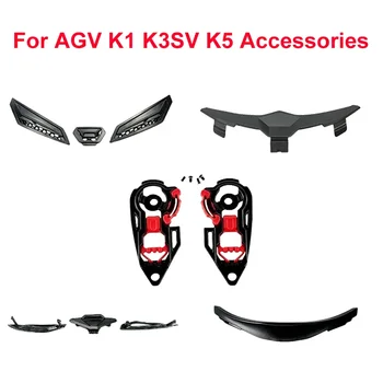 Accessori per casco moto per AGV K1 K3 K3SV K5 K5S Capacetes Fodera Pad Mento Protezione del naso Vent Accessori Para Moto